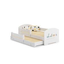 Kobi Franciaágy Luk 160x80 - Dinoszauruszok gyermekágy