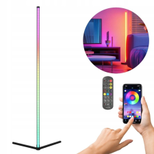 Kobi LED állólámpa fekete CCT RGB intelligens távirányító alkalmazás világítás