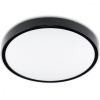 Kobi LED felületre szerelhető mennyezeti fürdőszobai lámpa 12W 4000K IP44 ZOE Fekete 30cm