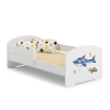 Kobi LUK gyermekágy 160x80 korlátokkal - Shark