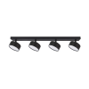 Kobi Oprawa Sufitowa Liniowa Halogen 4x GX53 Ruchoma Czarna LUNVIGO Kobi