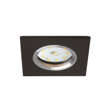 Kobi Süllyesztett GU10 halogén süllyesztett spotlámpa, fekete, négyzet alakú, Kobi világítás