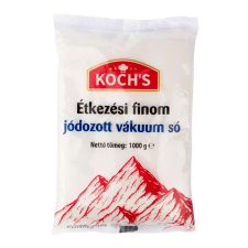 Koch's étkezési finom jódozott vákuum só 1kg alapvető élelmiszer