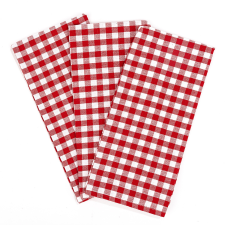 Kocka konyharuha, piros, 50 x 70 cm, 3 db-os szett lakástextília