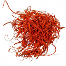  Kócos moha/Curly moos narancs 12dkg/csom dekorációs kellék