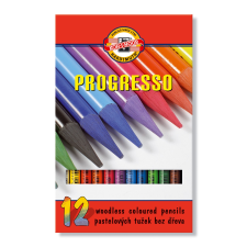 KOH-I-NOOR Progresso 8756/12 henger alakú famentes Színes ceruza készlet 12db-os színes ceruza