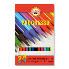 KOH-I-NOOR Progresso 8758/24 henger alakú famentes Színes ceruza készlet 24db-os színes ceruza