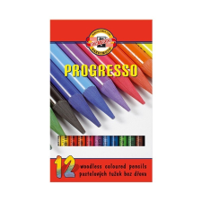 KOH-I-NOOR Színes ceruza KOH-I-NOOR 8756 Progresso hengeres 12 db/készlet színes ceruza