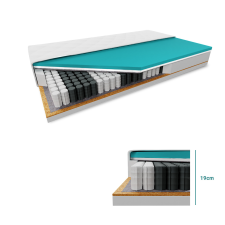 Kókuszmatrac COCO MAXI 20 cm 140 x 200 cm Matracvédő: Matracvédővel ágy és ágykellék