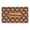  Kókuszrost és gumi lábtörlő "welcome" felirattal, 77x46cm (701-220 - RB301)