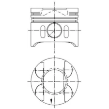 KOLBENSCHMIDT dugattyú 97482610 autóalkatrész