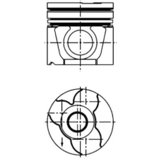 KOLBENSCHMIDT Dugattyú KOLBENSCHMIDT 40307600 kormányvezérlő és kiegészítői