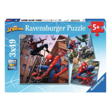 Kolibri Játék Ravensburger Puzzle 3x49 db - Védelmezõ Pókember puzzle, kirakós