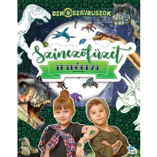 Kolibri Kiadó Színezőfüzet tetkókkal - Dinoszauruszok gyermek- és ifjúsági könyv