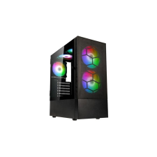Kolink Observatory MX Mesh ARGB Midi Tower Case - Black számítógép ház