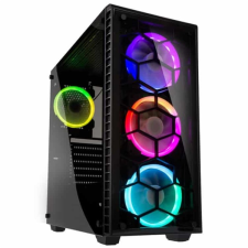 Kolink Observatory RGB (midi torony, ATX, ablakos, fekete) számítógép ház