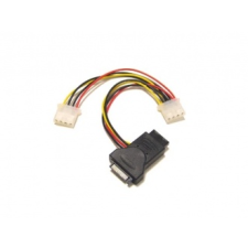 Kolink SATA tápkábel átalakító Sata->3x4pin Female kábel és adapter