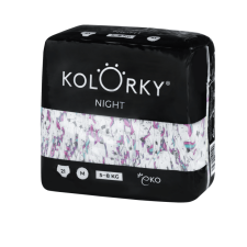 Kolorky Night öko éjszakai pelenka, M (5-8kg), 21db pelenka