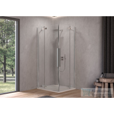 Kolpa San Polaris Q 90 SBR/1 szögletes nyílóajtós zuhanykabin, króm 515320 kád, zuhanykabin