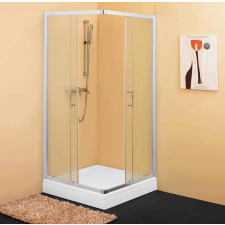  Kolpa SQ LINE TKK zuhanykabinok, 120x90, Átlátszó, Ezüst kád, zuhanykabin