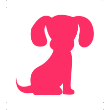  Kölyök kutya autó matrica pink #208 matrica