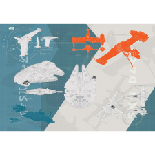 Komar fotótapéta STAR WARS Technical Plan 368 cm x 254 cm FSC tapéta, díszléc és más dekoráció