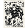 Komar Marvel Iron Man Lino-Cut falikép 30 cm x 40 cm fekete-fehér