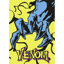 Komar Marvel Venom Colourful Claw falikép 50 cm x 70 cm kék grafika, keretezett kép