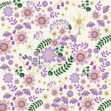 Komar nemszőtt fotótapéta Disney Minnie Mouse Gardening Club bézs tapéta, díszléc és más dekoráció