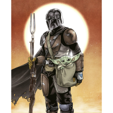 Komar nemszőtt fotótapéta Star Wars The Mandalorian And Grogu többszínű tapéta, díszléc és más dekoráció