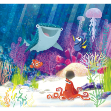 Komar vlies fotótapéta Dory Aqua Party 300 cm x 280 cm tapéta, díszléc és más dekoráció