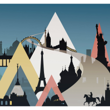 Komar vlies fotótapéta Sightseeing 300 cm x 280 cm tapéta, díszléc és más dekoráció