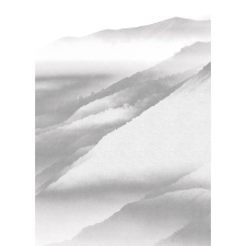 Komar vlies fotótapéta White Noise Mountain 200 cm x 280 cm tapéta, díszléc és más dekoráció