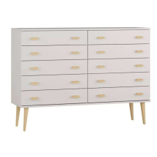 Komforttéka Lara Fenyő Komód - 10 Fiókos - 117 cm bútor