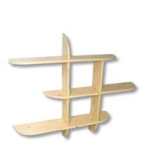 Komforttéka Zsolt 1/2 fenyő falipolc bútor