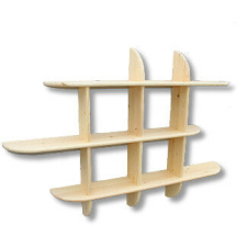 Komforttéka Zsolt 3-as fenyő falipolc bútor