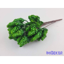  Komló 9 ágú műzöld csokor 33cm - Zöld dekorációs kellék