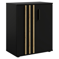  Komód, 2D, fekete/artisan tölgy, TOLIS TYP 1 bútor