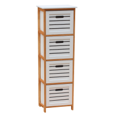  Komód, fehér/natúr, TALAS bútor