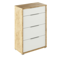  komód fiókokkal, artisan tölgy/fehér, RIOMA TYP 22 bútor