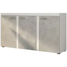  Komód RODOS 3D fehér / világos beton bútor