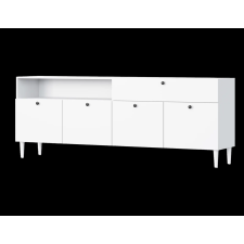  Komód szekrényekkel és fiókkal DULLUM 200x75cm, fehér bútor