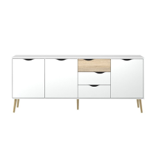  Komód, tölgy sonoma/fehér, OSLO 75454 bútor