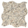  Kőmozaik Mosavit Mini pebbles blanco 30x30 cm matt PEBBLEBL