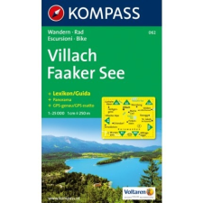 Kompass 062. Villach Faaker See turista térkép Kompass 1:25 000 térkép