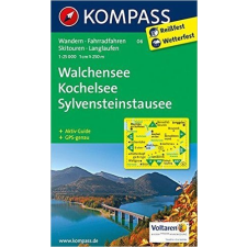 Kompass 06. Walchensee térkép, Kochelsee, SylvensteinStausee, 1:25 000 turista térkép Kompass térkép