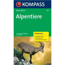 Kompass 1101. Alpentiere természetjáró könyv Naturführer irodalom