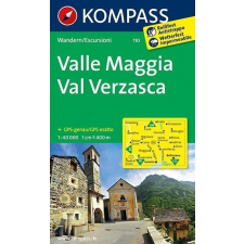 Kompass 110. Valle Maggia Val Verzasca turista térkép Kompass 1:50 000 térkép