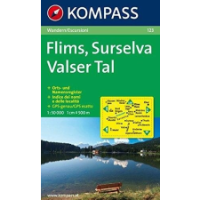 Kompass 123. Flims, Surselva, Valser Tal turista térkép Kompass térkép