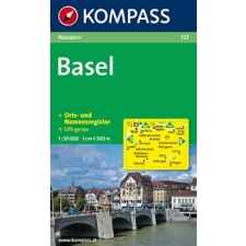Kompass 127. Basel turista térkép Kompass 1:50 000 térkép